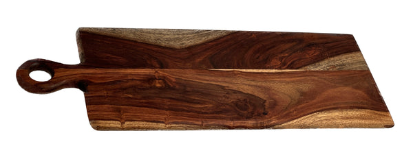Mountain Woods Brown Extra Large Organic Hardwood Acacia Cutting Board w/  Juice groove - 18