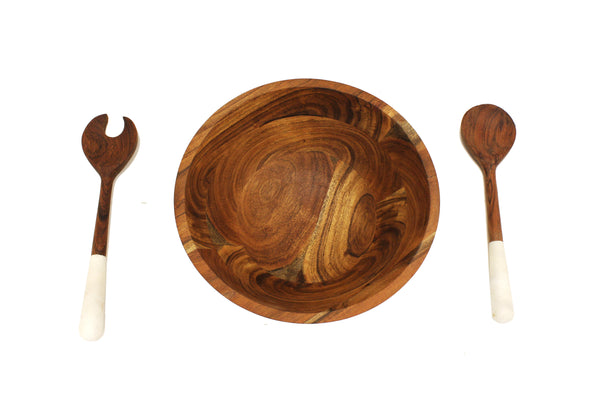 Set mestoli da cucina in legno d'acacia Woody 3 pz