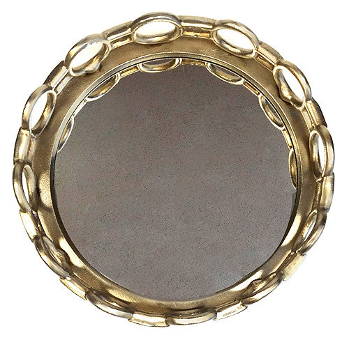 Vintage Brass Bamboo Style Oval Tray | Heywood Home Company