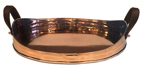 *Marushin Copperware Round Steak Cover Pure Copper 27cm Brass Handle