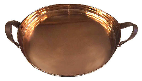 *Marushin Copperware Round Steak Cover Pure Copper 27cm Brass Handle