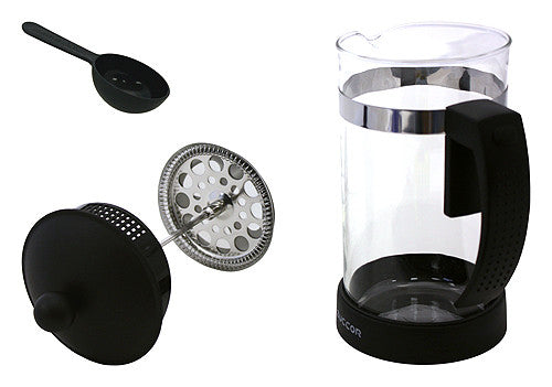 Zuccor Black 32 Oz. Milano Heat Resistant Gourmet Coffee Press - 9