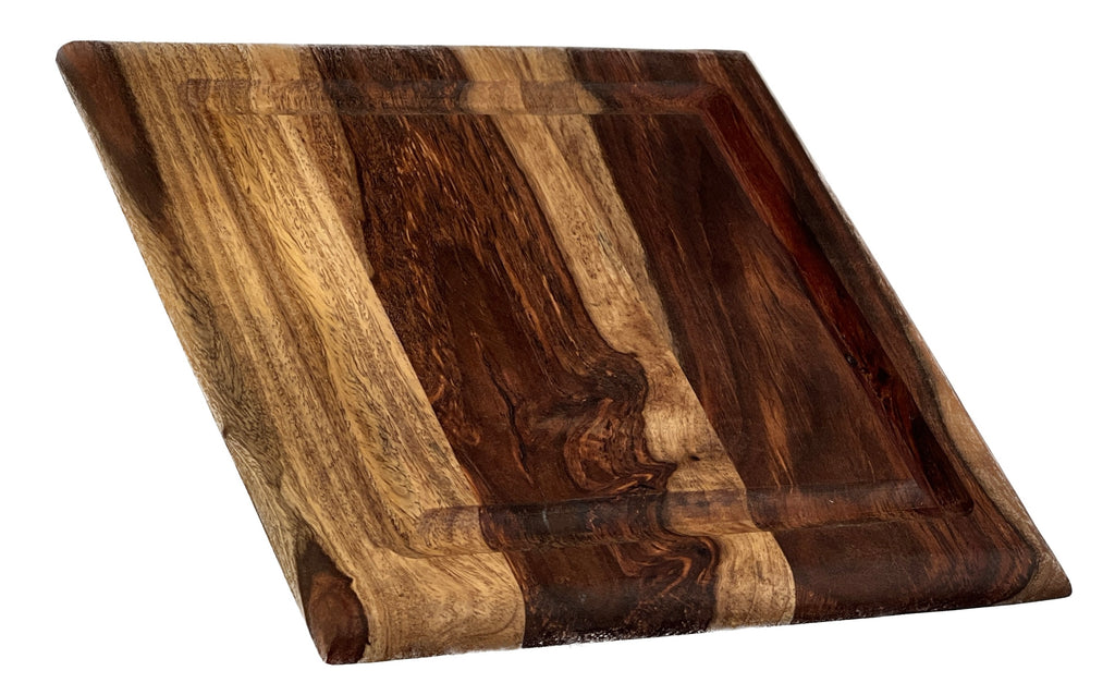 Martha Stewart Collection Beautiful Sheesham Wood Cutting Board, Light  Grain