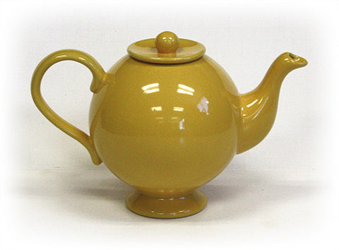 Hues & Brews Yellow 44 Oz. Sunflower Hat Teapot - 10"