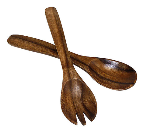 Mountain Woods 12" Artisan Acacia Wood Serving Utensils