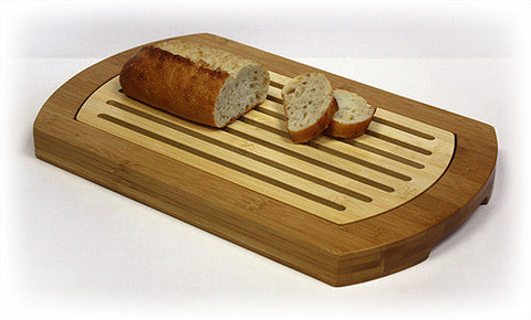 Big Loaf Bread Cutting Board with Bottom Crumb Tray
